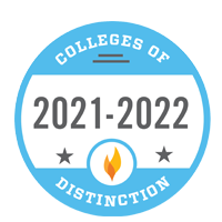 Ranked by Colleges of Distinction 2021-2022