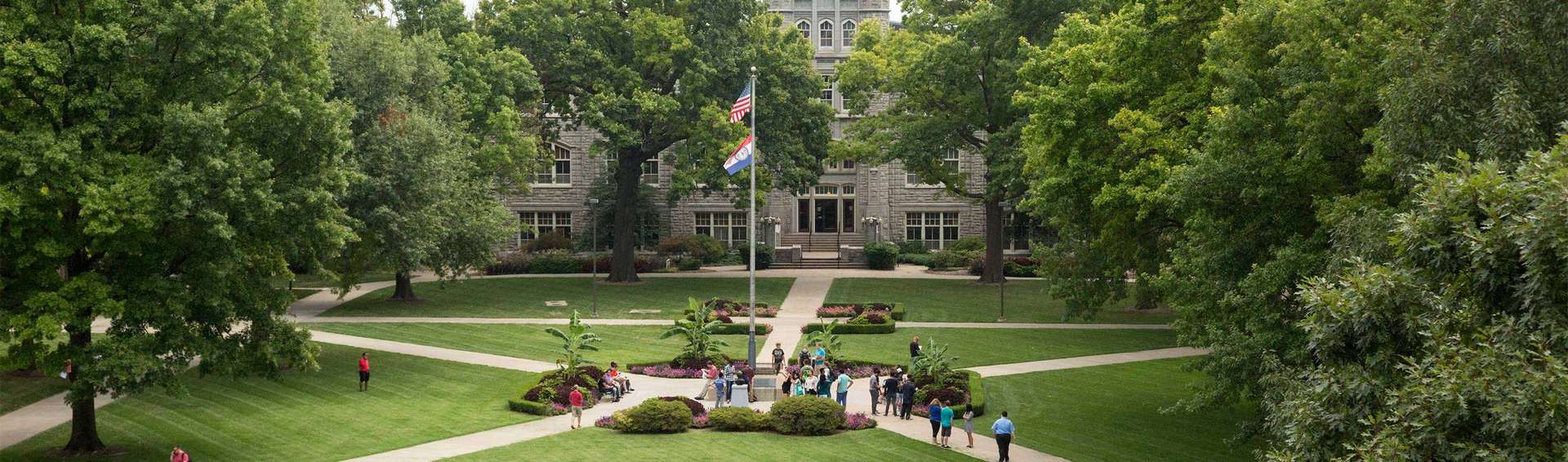View of quad looking toward Administration Building